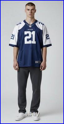 Nike Ezekiel Elliott Dallas Cowboys Vapor Elite Jersey Blue Stitched Mens 2XL 56