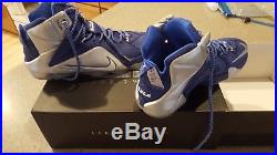 Nike Lebron 12 XII What If Dallas Cowboys Royal Blue Silver Sz 10 The Twelve