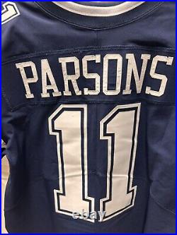 Nike Micah Parsons Dallas Cowboys Elite 100% Authentic Jersey White Vapor Men