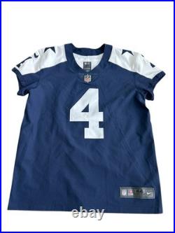 Nike NFL Dallas Cowboys Prescott #4 Jersey Navy Size 44