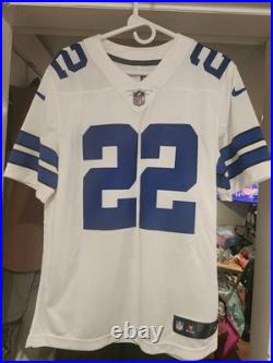 Nike On Field Replica Limited Edition Emmitt Smith White/Away Cowboys Jersey #22