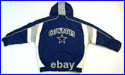 Nike Pro Line NFL Authentic Vintage Dallas Cowboys Zip Up Puffer Jacket Men's XL