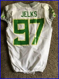 Oregon Ducks Team Issued Used Jersey Nfl Dallas Cowboys Jalen Jelks