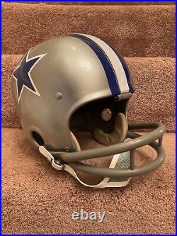 Original Vintage Riddell Kra-Lite RK Football Helmet 1966 Dallas Cowboys Perkins