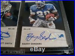 Panini 1/1 ONE OF ONE MAGMA Dual Auto Emmitt Smith Barry Sanders Booklet