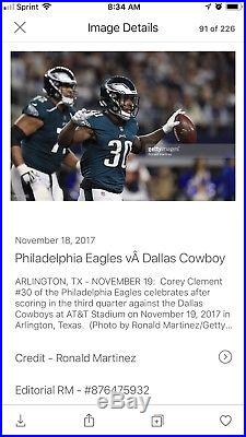 Philadelphia Eagles v Dallas Cowboys 2017 Season Game Used Football Carson Wentz