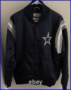 Pre-Owned Mitchell & Ness Throwbacks DALLAS COWBOYS Lightweight Satin Jacket