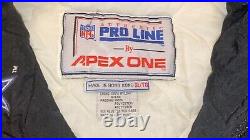 Pro Line Dallas Cowboys Apex One Puffer Jacket Size X-Large Blue Vintage NFL