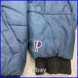 Pro Player Dallas Cowboys Mens Black Blue Reversible Jacket Size L Vintage