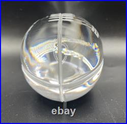 RARE 1993 Super Bowl XXVII Crystal Paperweight Dallas Cowboys Rose Bowl Vintage