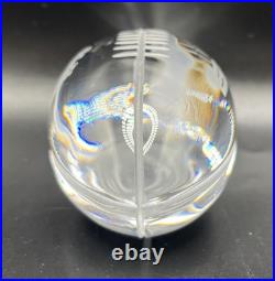 RARE 1993 Super Bowl XXVII Crystal Paperweight Dallas Cowboys Rose Bowl Vintage
