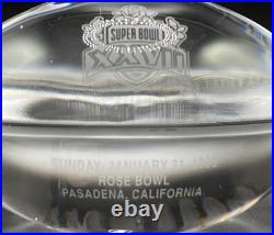 RARE 1993 Super Bowl XXVII Crystal Paperweight Dallas Cowboys Rose Bowl Vintage RARE 1993 Super Bowl XXVII Crystal Paperweight Dallas Cowboys Rose Bowl Vintage
