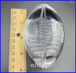 RARE 1993 Super Bowl XXVII Crystal Paperweight Dallas Cowboys Rose Bowl Vintage