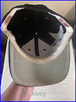 RARE BLACK VTG Sports Specialties Shadow Laser Dallas Cowboys Snapback Wool Hat