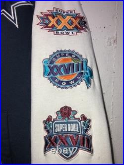 RARE DALLAS COWBOYS NFL 5X SUPERBOWL CHAMPIONS Letterman Varsity Jacket Coat 3XL