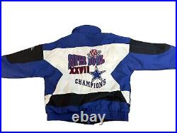 RARE Dallas Cowboys SBXVII Champions Apex One Jacket vintage 90s Large