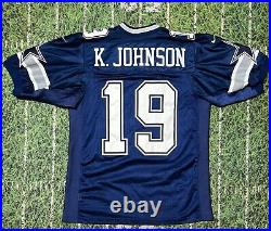 RARE KEYSHAWN JOHNSON DALLAS COWBOYS JERSEY SIZE 48 Nike #19 NFL