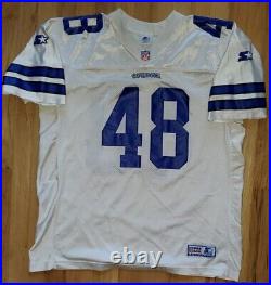 RARE STARTER Dallas Cowboys JOHNSTON Jersey Mens 52 vintage football shirt