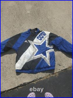 RARE Vintage 90s Dallas Cowboys Apex NFL Pro Line Jacket Size M