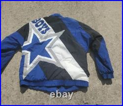 RARE Vintage 90s Dallas Cowboys Apex NFL Pro Line Jacket Size M