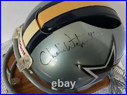 RARE Vintage Dallas Cowboys Full Size Helmet NFL Draft Day Phone 1995 Nardi