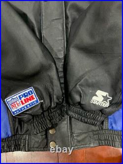RARE Vintage Starter NFL Pro Line Dallas Cowboys Men's Leather Jacket Large RARE Vintage Starter NFL Pro Line Dallas Cowboys Men's Leather Jacket Large