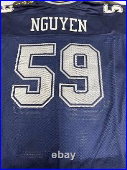 REEBOK DAT NGUYEN #59 Dallas Cowboys Blue NFL On Field Football Jersey XXL 2XL