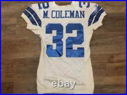 REEBOK Dallas Cowboys Marcus Coleman Game WORN Used NFL Football Jersey 46 COA