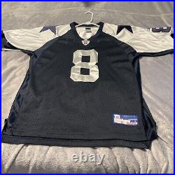 Rare 48 Dallas Cowboys Troy Aikman Reebok On Field Thanksgiving Jersey 23x31