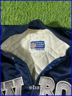 Rare Classic Commemorative 25th Anniversary Dallas Cowboys Satin Starter Jacket