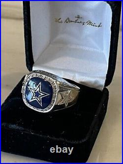 Rare Dallas Cowboys Danbury Mint Ring 925 Super Bowl Diamonds size 12