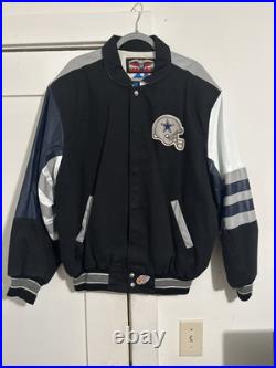 Rare Dallas Cowboys Denim Leather Jeff Hamilton Jacket