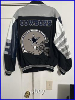 Rare Dallas Cowboys Denim Leather Jeff Hamilton Jacket