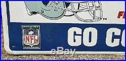 Rare Dallas Cowboys Interstate Batteries Metal Sign