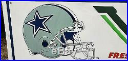 Rare Dallas Cowboys Interstate Batteries Metal Sign