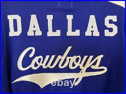 Rare Dallas Cowboys Warm up Sweater Jacket