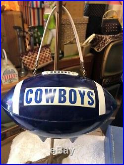 Rare & Exceptional 1970s Blue Plastic Dallas Cowboys Football Purse