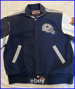 Rare Jeff Hamilton Dallas Cowboys NFL National Football Conference Jacket