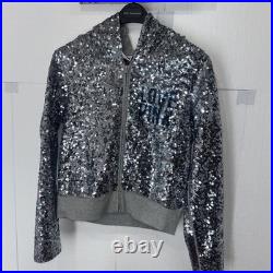 Rare Love Pink Limited Edition Dallas Cowboys MVP Sequin Hoodie Zip Sweater M
