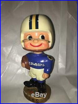 Rare Toes Up 1962 NFL Dallas Cowboys Bobblehead