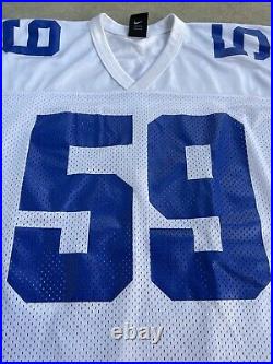 Rare VTG NFL Nike Dallas Cowboys Dat Nguyen white Jersey Men's Sz Medium #59