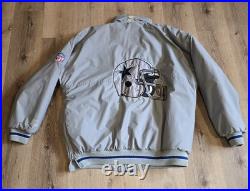 Rare Vintage 90's Starter Dallas Cowboys Gray Puffer Jacket Mens Size XXL
