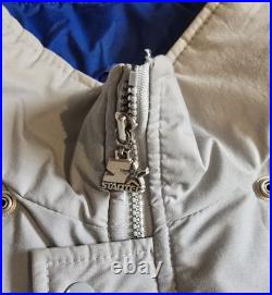 Rare Vintage 90's Starter Dallas Cowboys Gray Puffer Jacket Mens Size XXL