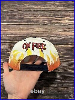 Rare Vintage 90s Dallas Cowboys On Fire Hat