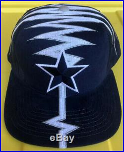 Rare Vintage 90s Dallas Cowboys Starter Double Shockwave Hat Darkside Slasher