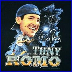 Rare Vintage Dallas Cowboys Tony Romo T-Shirt XS/S NFL Player Sleeve Print 2009