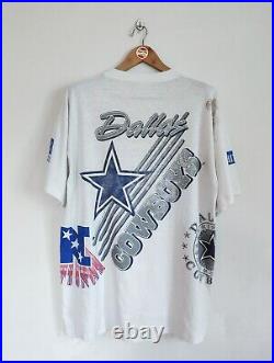 Rare Vintage Emmitt Smith Dallas Cowboy 1992 All-Overprint T-shirt NFL AOP