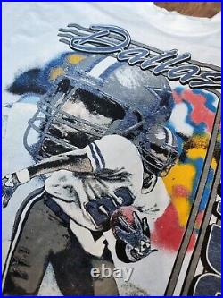 Rare Vintage Emmitt Smith Dallas Cowboy 1992 All-Overprint T-shirt NFL AOP