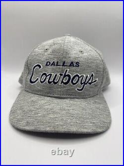 Rare Vintage Heather Script Sports Specialties Dallas Cowboys Hat