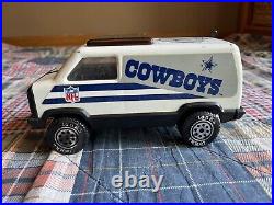 Rare Vintage Metal Tonka NFL Dallas Cowboys Football Fan Van